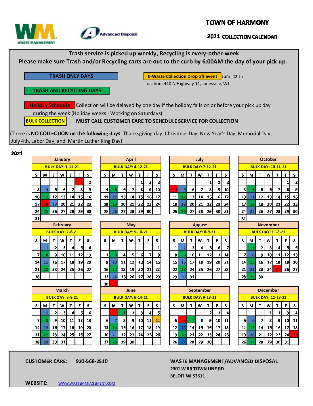 Garbage Pickup Schedule 2021 Stockbridge - Garbage Pickup Schedule 2021 Stockbridge - Kaukauna